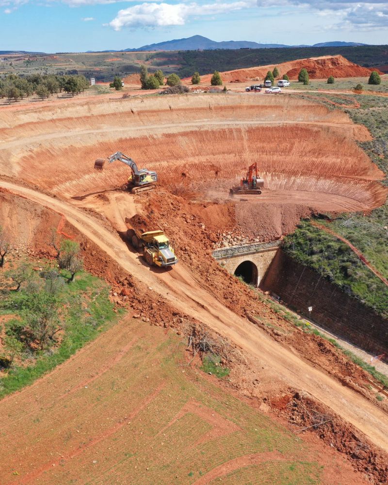 trabajo de topografía en Teruel