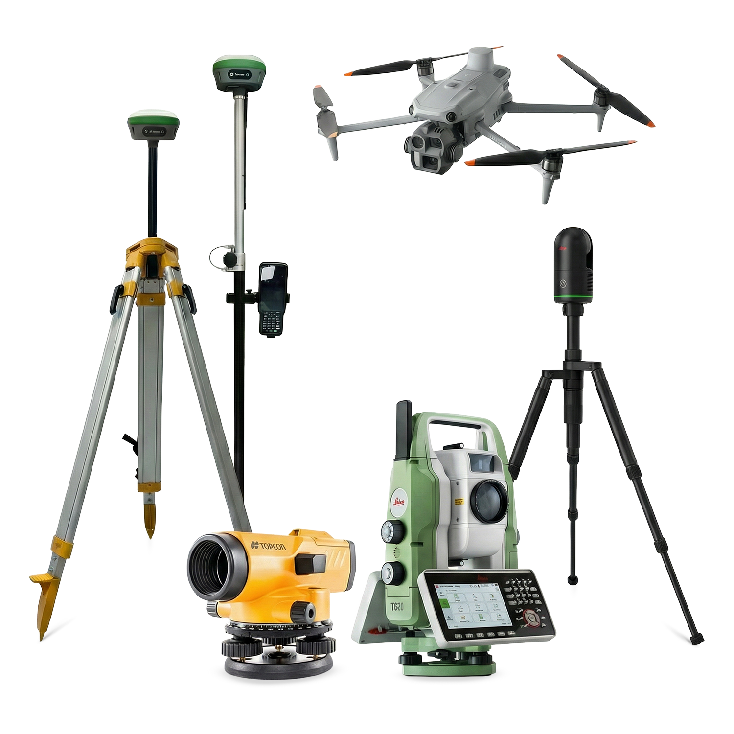 foto de material profesional de topógrafo