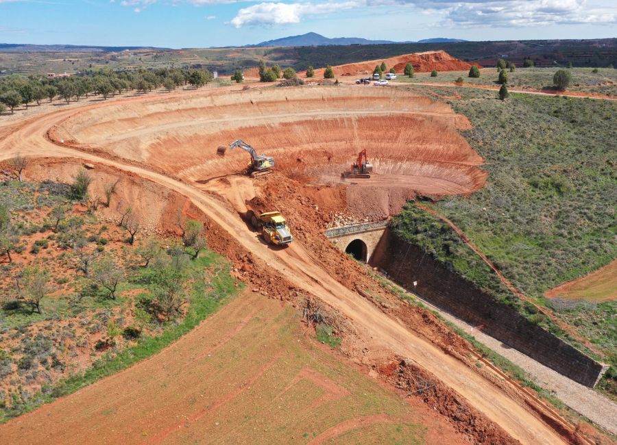 foto aérea de topografía en Teruel