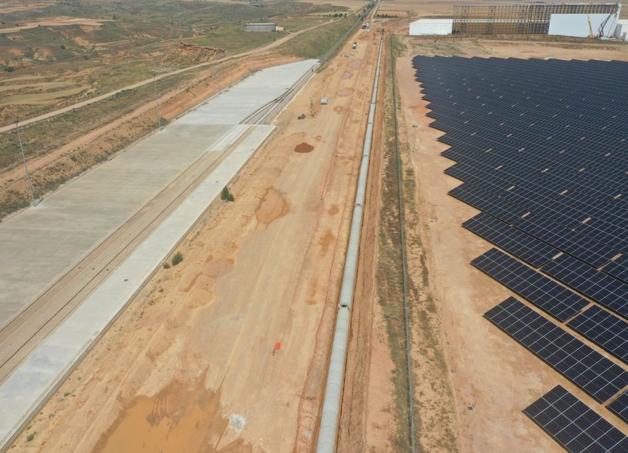 foto aérea de topografía en Teruel