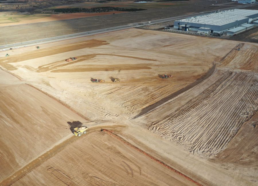 foto aérea de topografía en Teruel