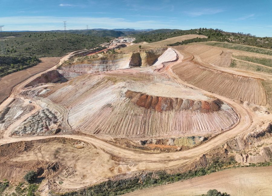 foto aérea de topografía en Teruel