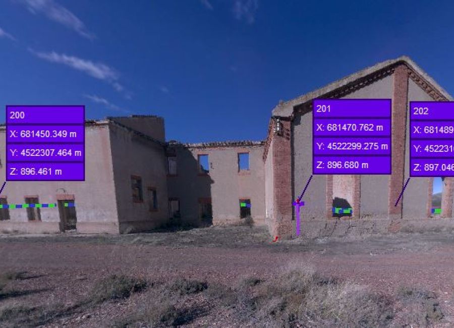 foto aérea de topografía en Teruel